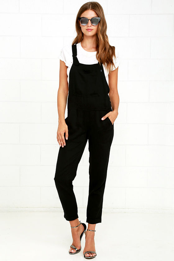Obey Ridgefield Overalls Black Overalls 102.00 Lulus