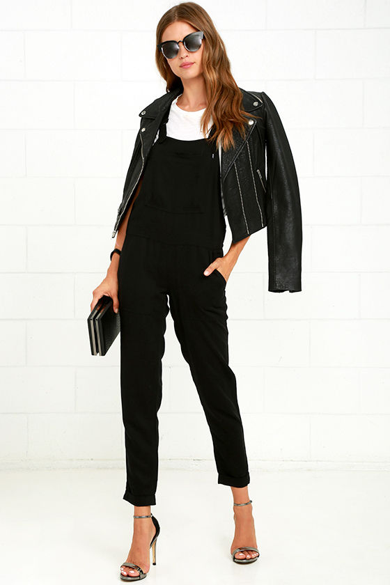 Obey Ridgefield Black Overalls 2