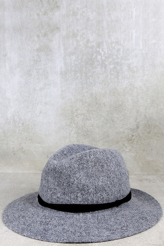 Stand by Me Heather Grey Fedora Hat 1