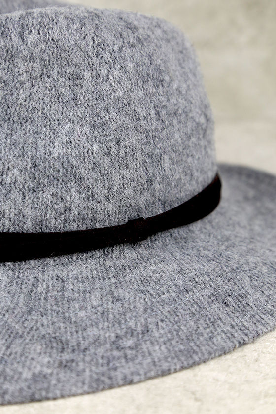 Stand by Me Heather Grey Fedora Hat 2