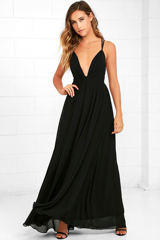 Black Dress - Maxi Dress - Black Gown - $86.00 - Lulus