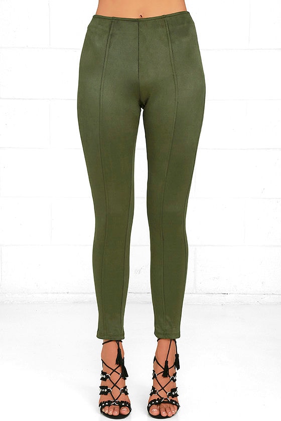 nike leggings olive green