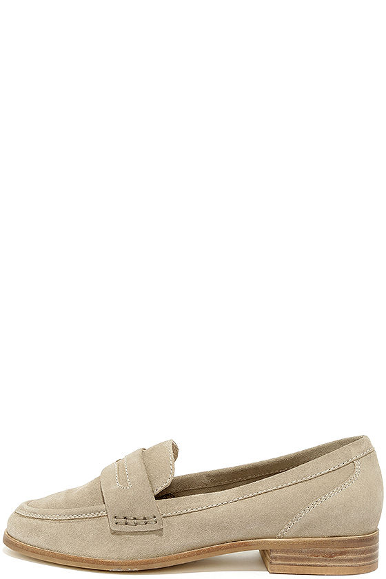 Seychelles Tigers Eye Sand Suede Leather Loafers