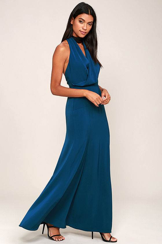 Keepsake Escape Dress Teal Blue Dress Maxi Dress Gown Lulus