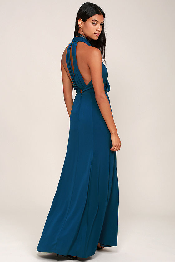 Keepsake Escape Dress Teal Blue Dress Maxi Dress Gown