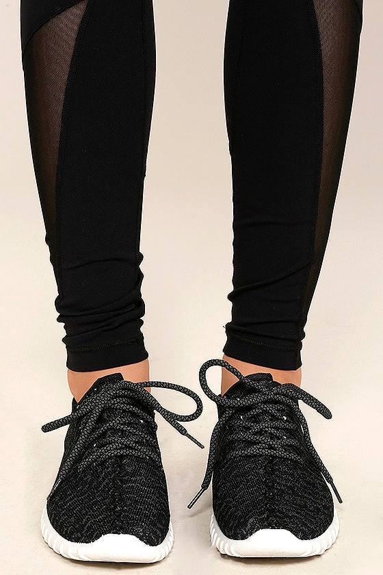 Creative Kick Black Knit Sneakers