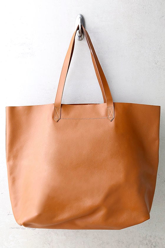 Chic Tan Tote - Genuine Leather Tote - Leather Tote Bag - $97.00 - Lulus
