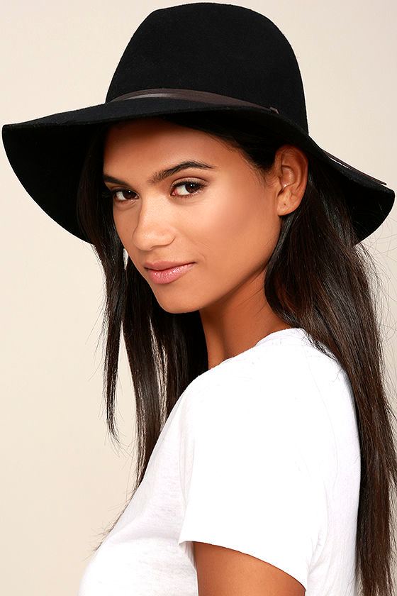 Chic Black Hat - Wool Hat - Fedora Hat - $29.00