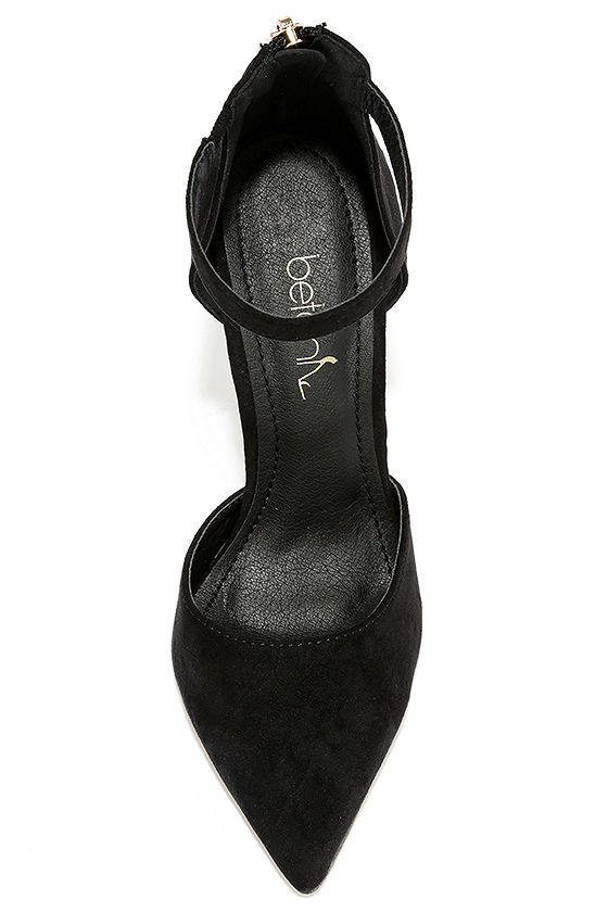 black heel straps