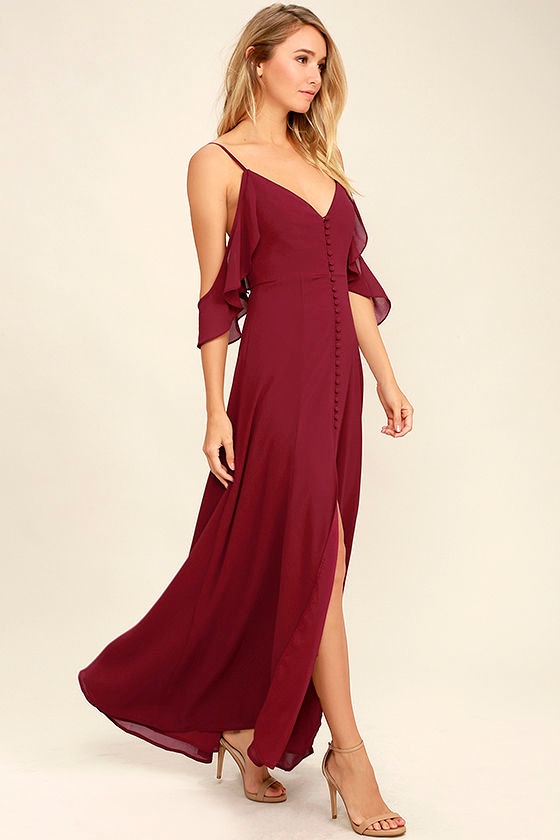 lulus wine dress