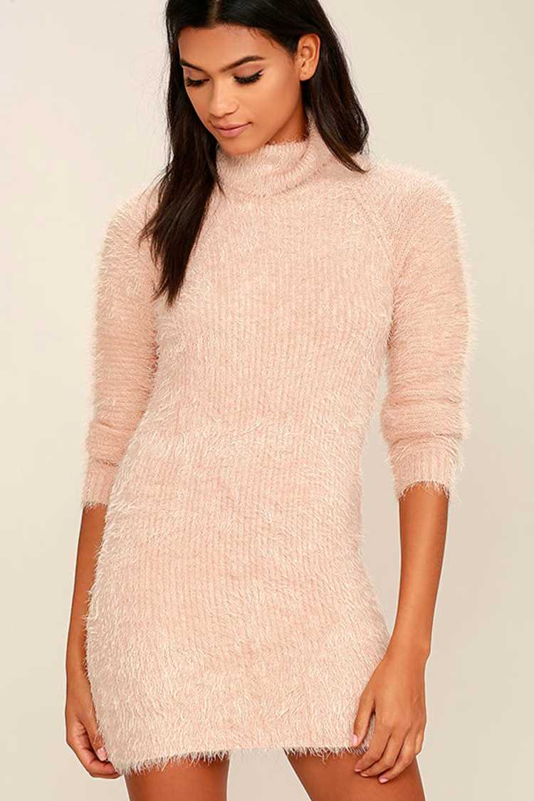 ladies knitted dresses sale Taupe / XS main image 1