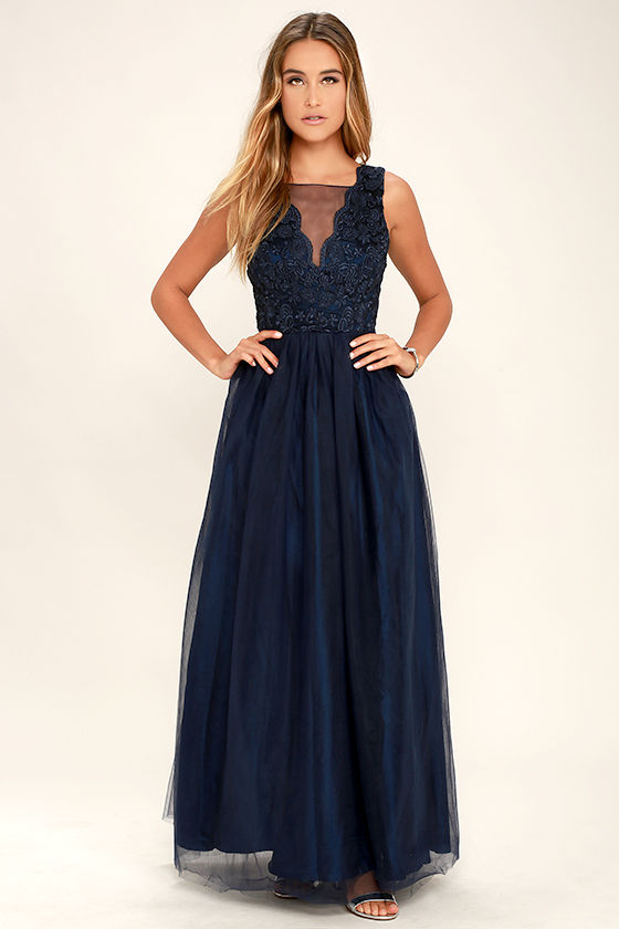 navy blue night dress