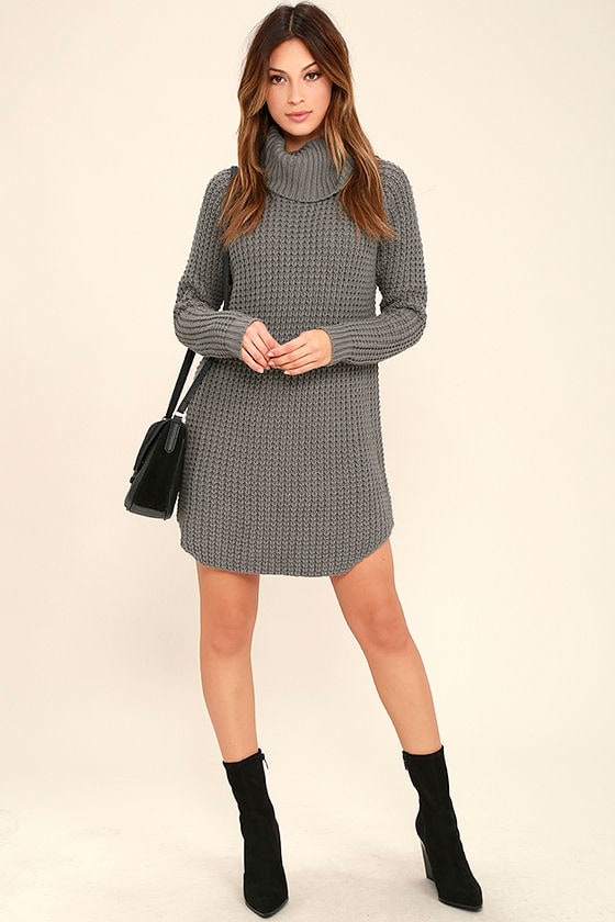 Element Eden Eleventh Grey Sweater Dress