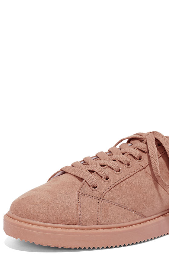 mauve slip on sneakers