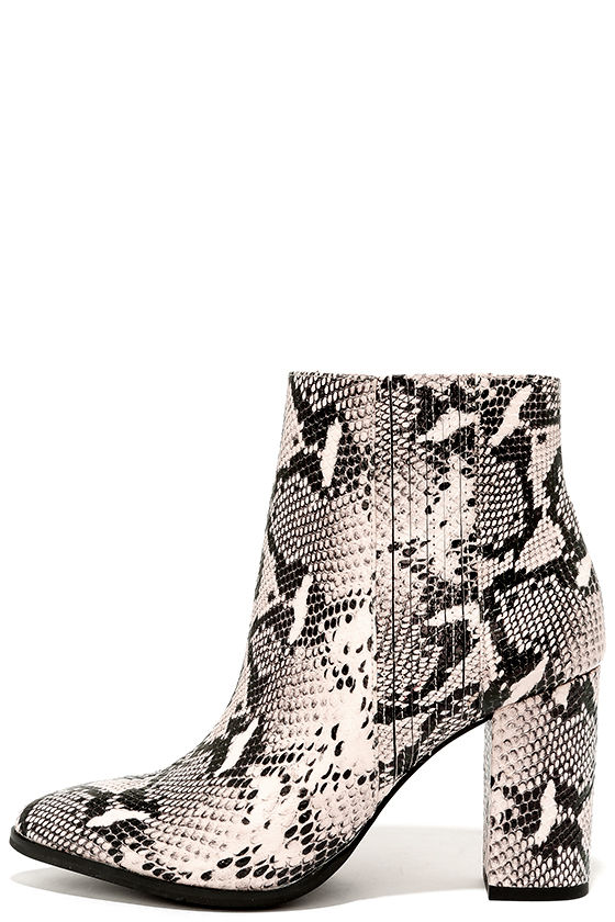 white python booties