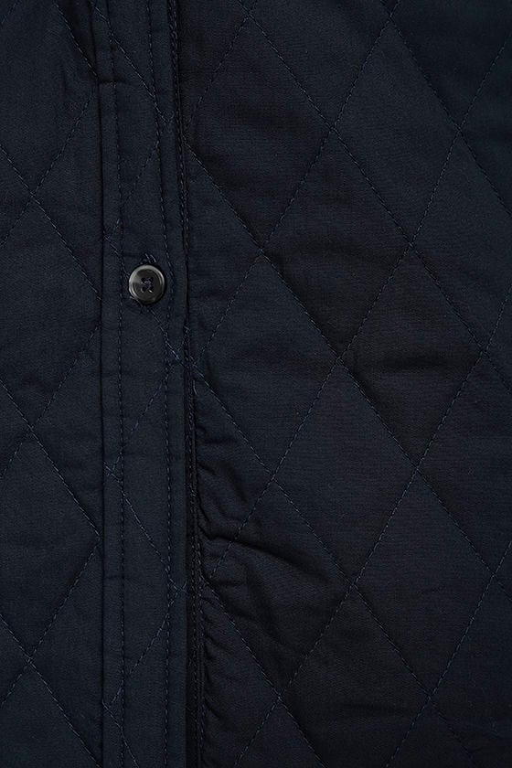 Cute Blue Quilted Jacket - Long Blue Jacket - Quilted Coat - $79.00