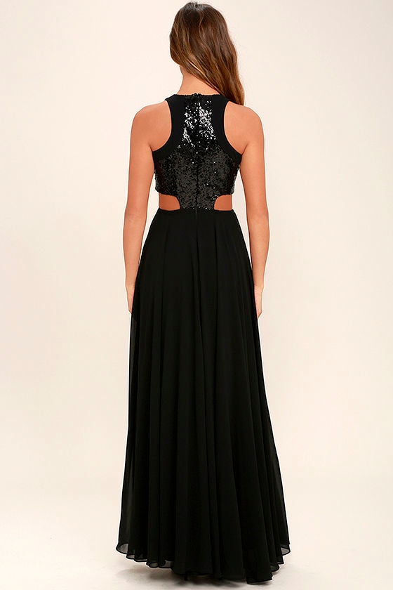 sequin maxi gown