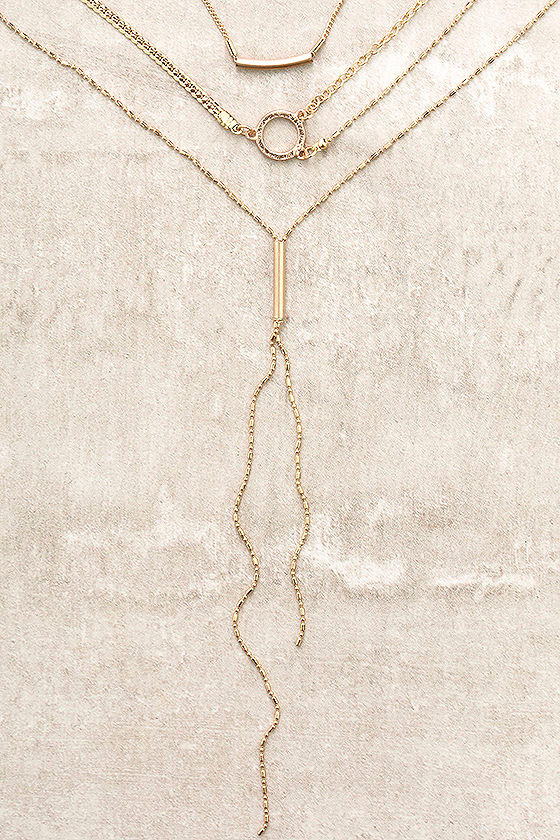 More to Love Gold Layered Necklace Set 1