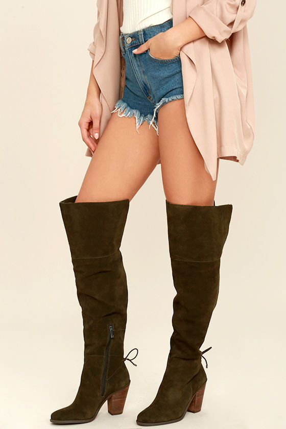 Knee Boots - Suede Boots 