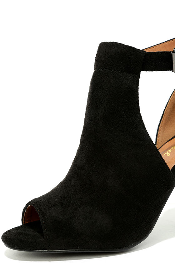 ivory peep toe booties
