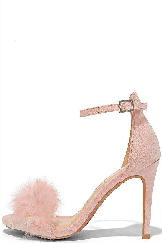 pumps with feathers