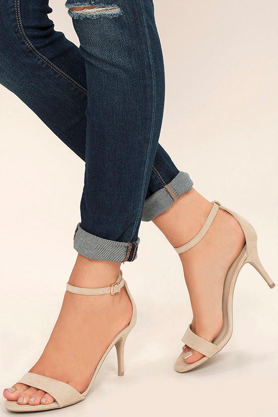 skinny strap heels