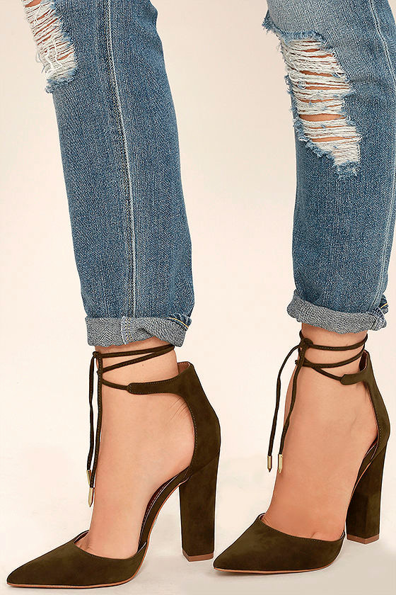 lulus alta orchid suede lace up heels