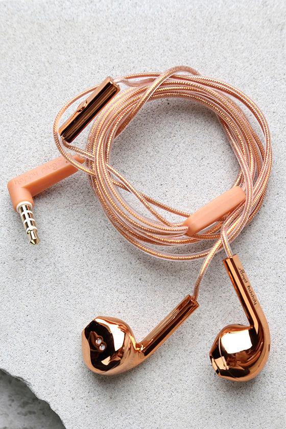 Happy Plugs Earbud Plus Rose Gold Headphones 1