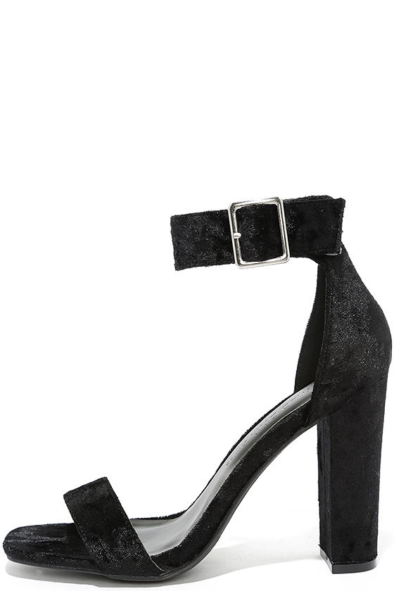 lulus black block heels
