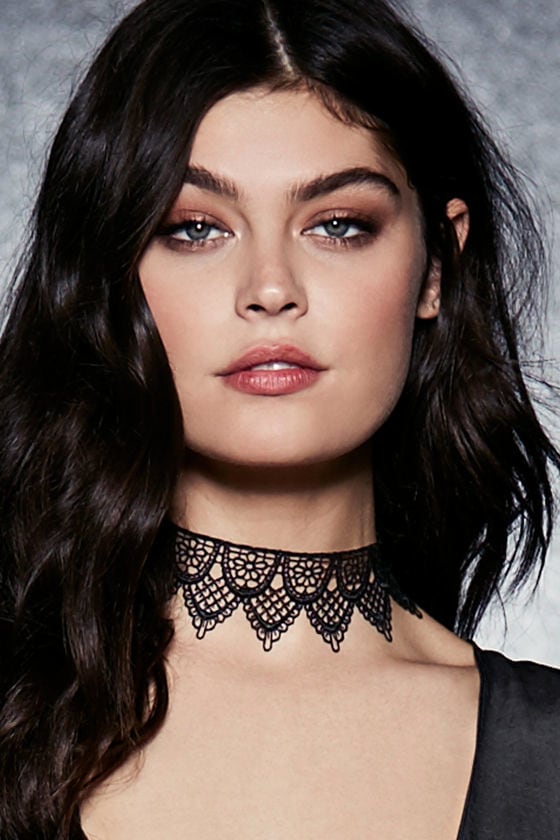 Lacy Lover Black Lace Choker Necklace
