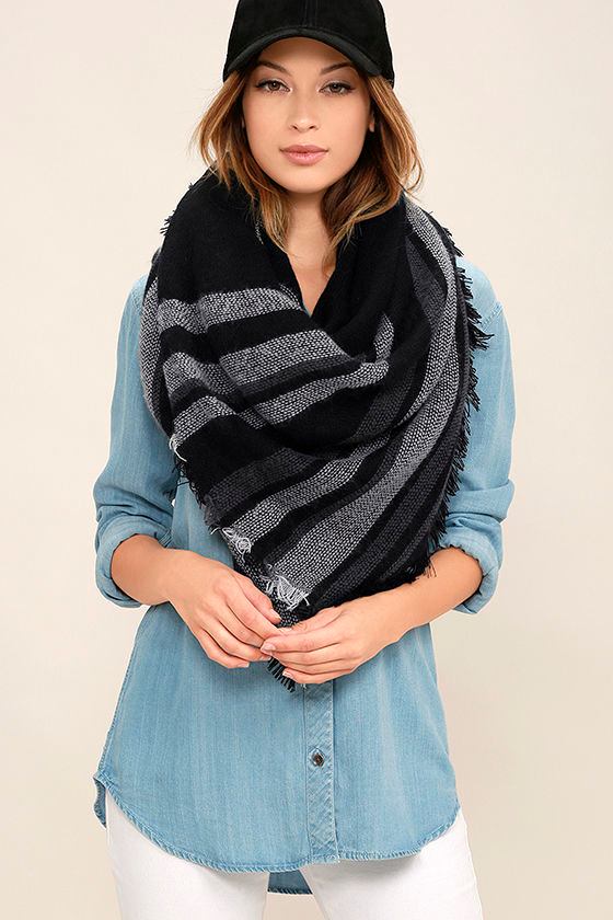 Serica Scarf Black Stripe - SC161919 main image 1