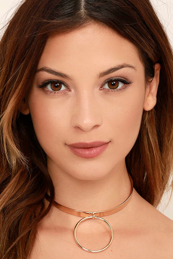 Chic Gold Necklace Choker Necklace Collar Necklace 18.00 Lulus