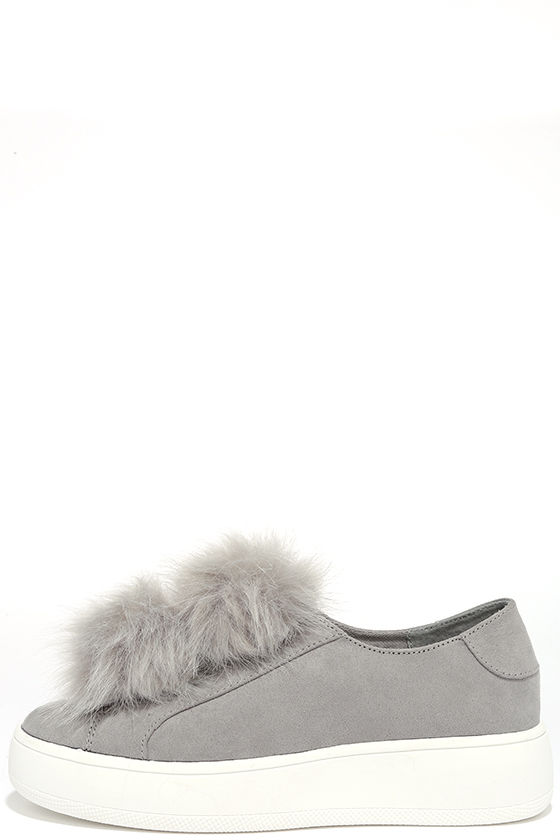 steve madden grey suede sneakers