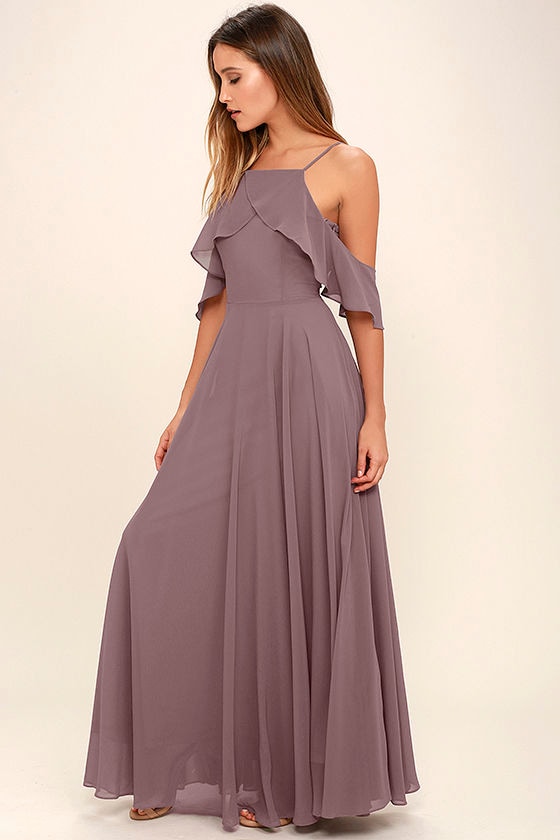 dress dusty purple