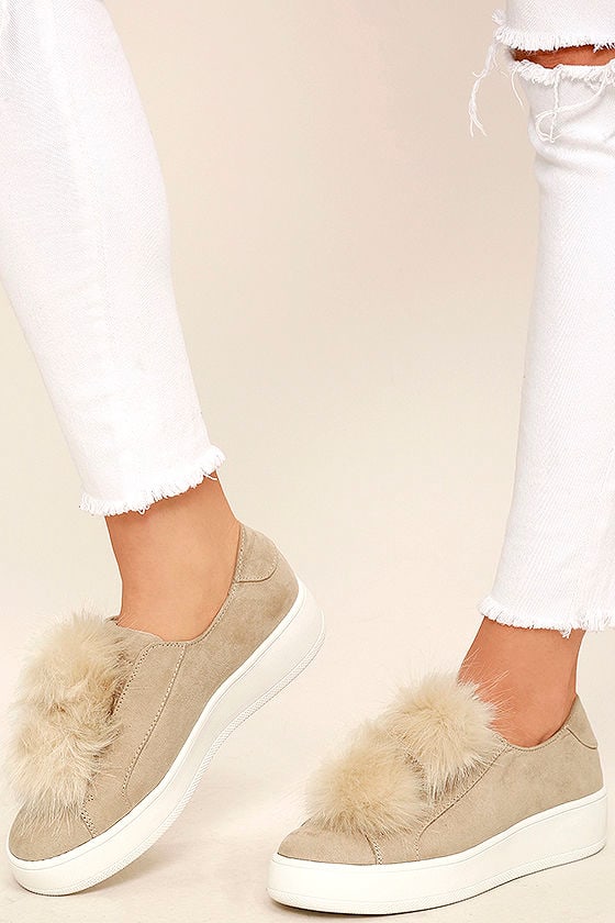 pom pom sneakers steve madden