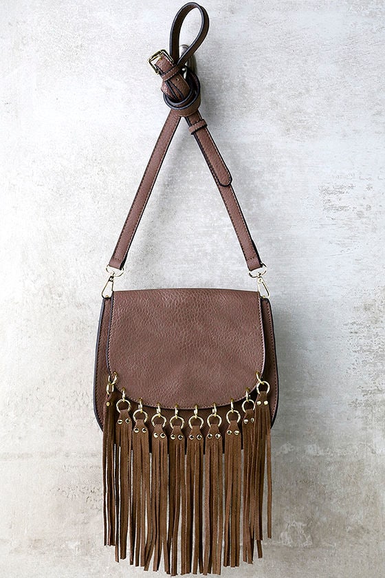 Cute Mauve Purse - Fringe Purse - Vegan Leather Purse - $43.00 - Lulus