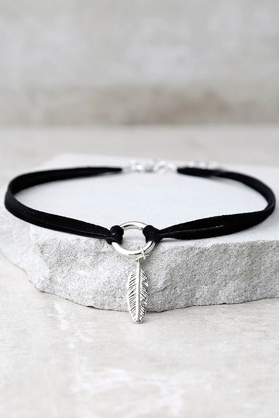 Cool Black And Silver Choker Choker Necklace O Ring Choker 14 00 Lulus