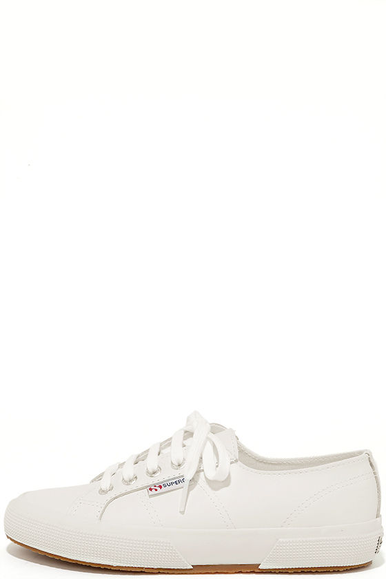 Superga 2750 FGLU White Leather Sneakers 2