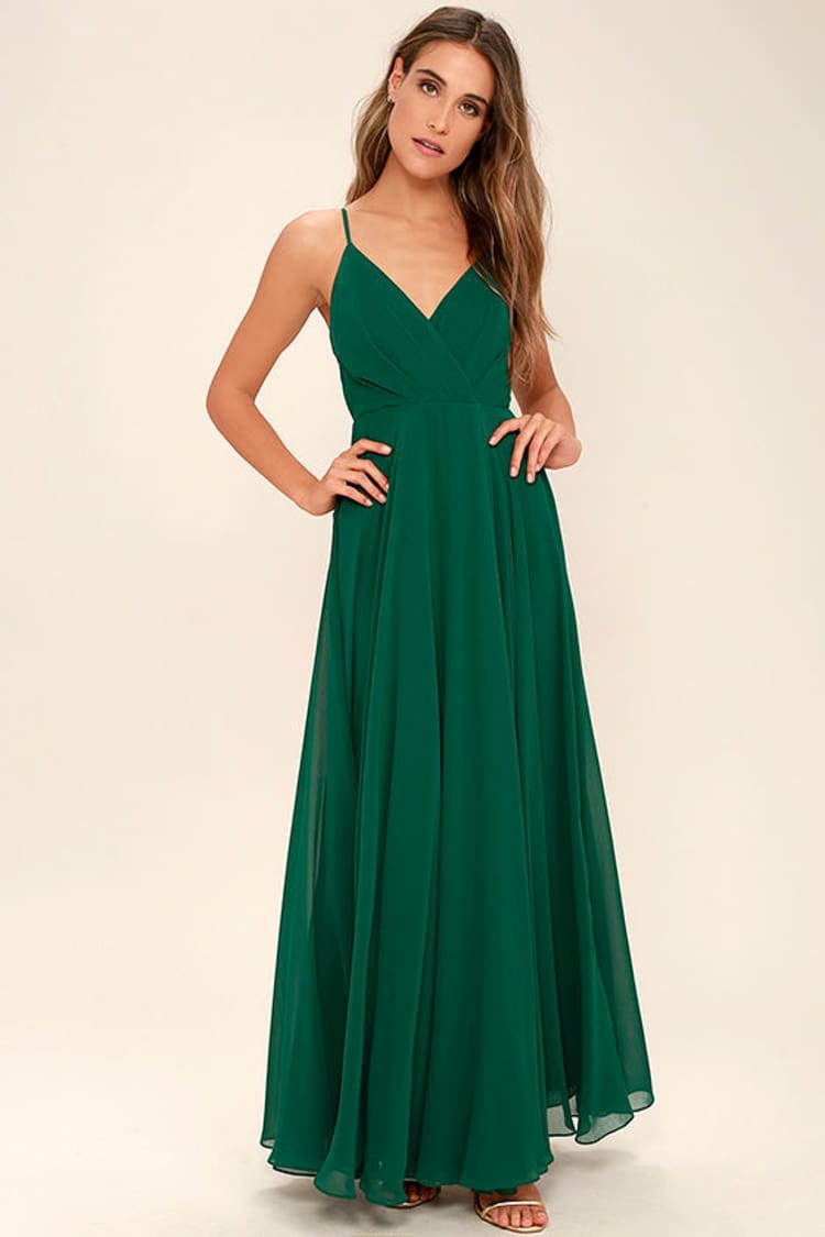 green fitted maxi dress Faviana 9570 Prom Dress - Ruby