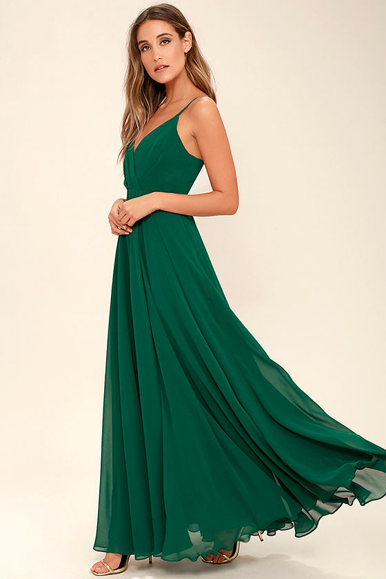 forest green maxi dress uk