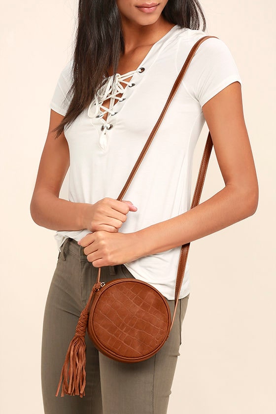 round brown purse