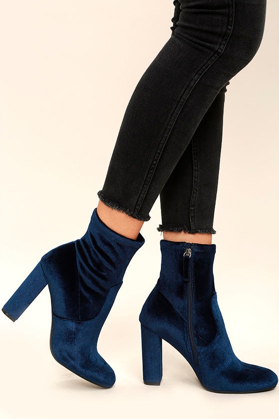 velvet bootie