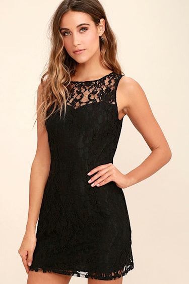 BB Dakota Thessaly Black Lace Dress