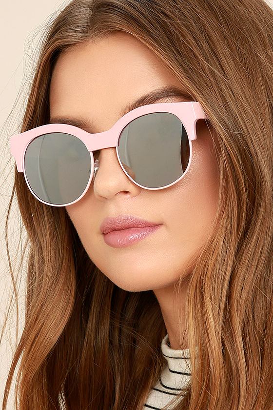 Perverse Kayla Ray Pink Mirrored Sunglasses 1
