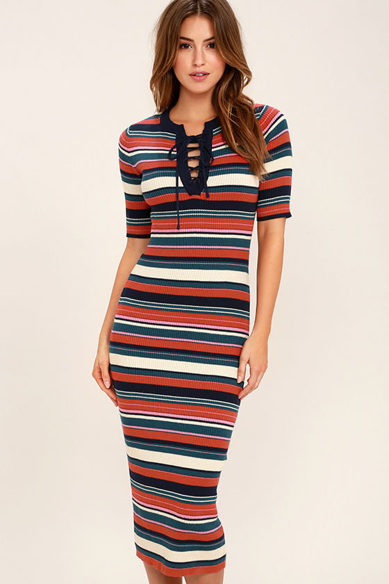 navy midi dress bodycon