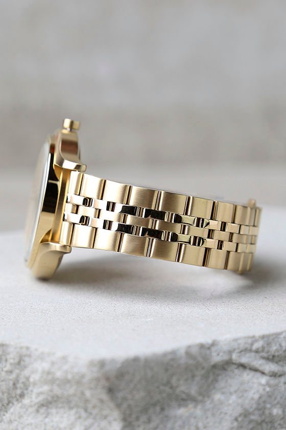 Nixon Sala - Gold and White Watch - $250.00 - Lulus
