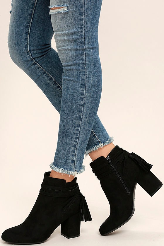 best black booties for work