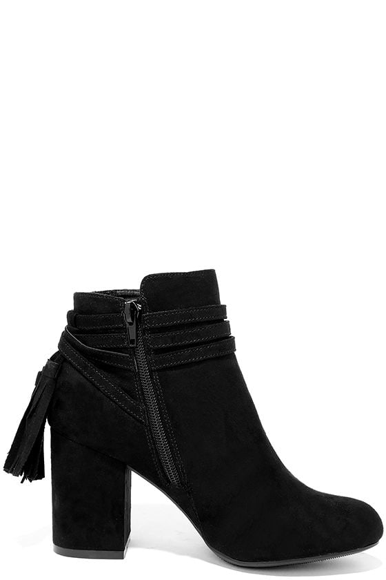 black booties casual
