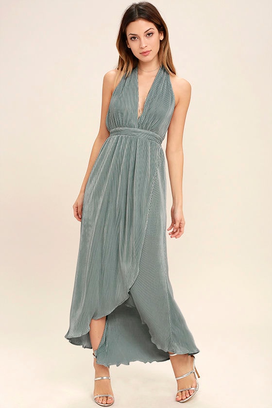 dusty sage gown
