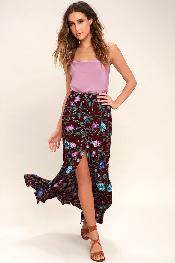 lulus maxi skirt